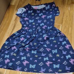 Freestyle Revolution Navy Dress with Butterfly Print